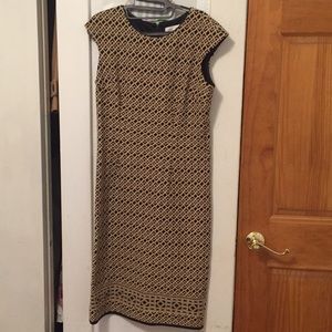 Eliza J Patterned Midi Dress